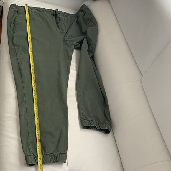 George Men’s Green Khaki Joggers Drawstring Size 2XL - Picture 5 of 10